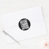 Wees Geduldig Alsjeblieft Ik Heb Ing Autisme Grapp Ronde Sticker (Envelop)