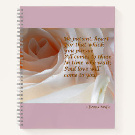 Wees geduldig hart - Rozen Notitieboek