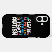 Wees Geduldig, Ik Heb Autisme Bewustzijn Case-Mate iPhone Case (Achterkant (horizontaal))