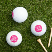 Wees geduldig, ik heb Autisme golfbal roze Golfballen (Insitu Gras)