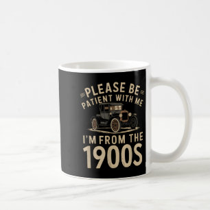 Wees geduldig met mij IM uit de jaren 1900 Vintag Koffiemok