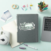 Wees Geduldig Mijn Gedachten Bufferen Sticker (iPad Cover)