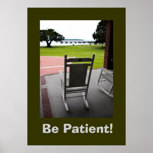 Wees geduldig! poster (Voorkant)