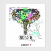 Wees gedurfd boho mandala olifant sticker (Vel)