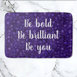 Wees gedurfd Paarse Pauw Paradise Badmat