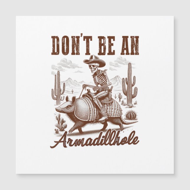 Wees geen Armadillhole (Voorkant)