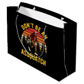 Wees geen Assquatch Groot Cadeauzakje (Achterkant Gekanteld)