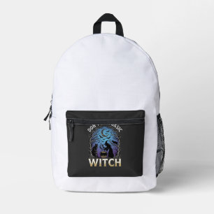 Wees geen basisheks Halloween Ketel Zwarte katten Bedrukte Rugzak
