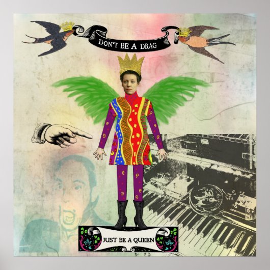 Wees geen belemmering maar een koningin-Poster. Poster (Voorkant)