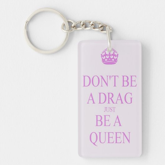 Wees geen belemmering sleutelhanger (Voorkant)