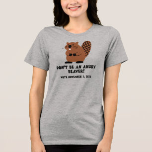 Wees geen boze bever Stem 3 november 2026 Tri-Blend Shirt