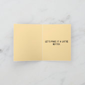 Wees geen broodbeleg - grappige koffiewoordspeling kaart (Binnen)