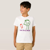 Wees geen Bully! T-shirt van het kind (Voorkant volledig)