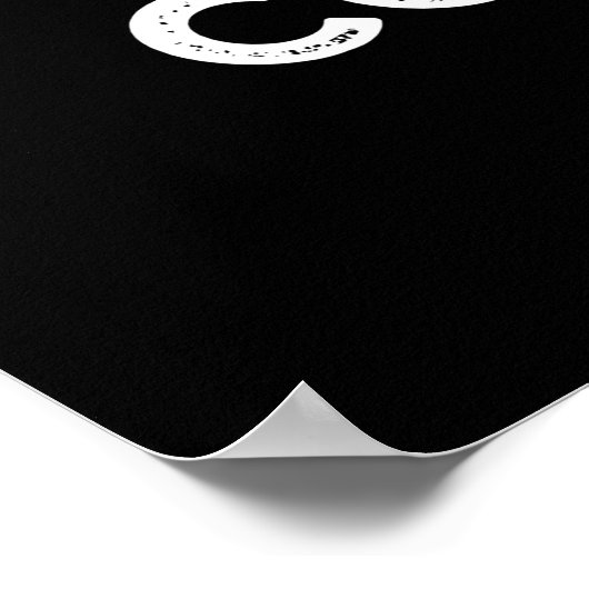 Wees geen controle over schimmelvis. poster (Hoek)