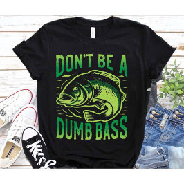 Wees geen domme baars, Grappige papa zin, Visliefh T-shirt