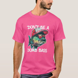 Wees geen domme basgitaar Shirt Grappig Gevist pap