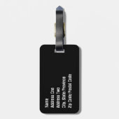 Wees geen drag Bagagelabel (Achterkant verticaal)