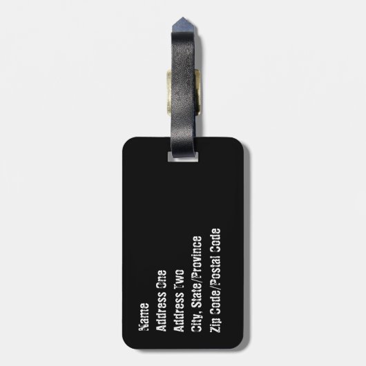 Wees geen drag Bagagelabel (Achterkant verticaal)