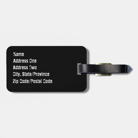 Wees geen drag Bagagelabel (Achterkant horizontaal)