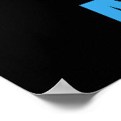 Wees geen druppel water druppel Humor Poster (Hoek)