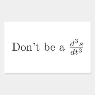 Wees geen eikel rechthoekige sticker