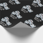 Wees geen ESC Grappig Keyboard Pun Dark BG Cadeaupapier (Hoek)