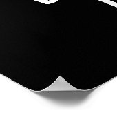 Wees geen ESC Grappig Keyboard Pun Dark BG Poster (Hoek)
