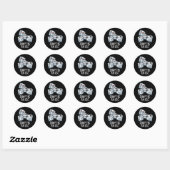 Wees geen ESC Grappig Keyboard Pun Dark BG Ronde Sticker (Vel)