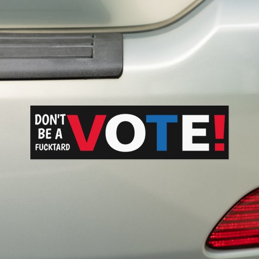 Wees geen F-tard-STEM! Bumpersticker (Op auto)