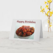 ***WEES GEEN GEHAKTBAL*** VERJAARDAG KAART (Gele Bloem)