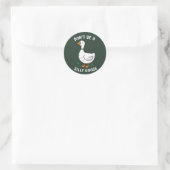 Wees geen Gekke gans, Gekke gans Ronde Sticker (Tas)