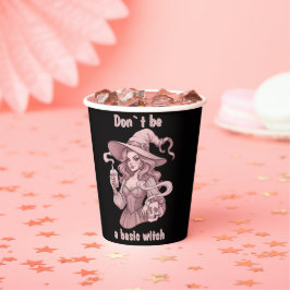 Wees geen gewone heks - Sassy Boba-thee & Schedel Papieren Bekers