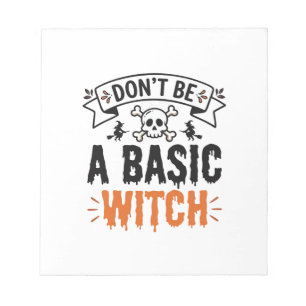Wees geen gewone Heks Vintage Halloween Notitieblok