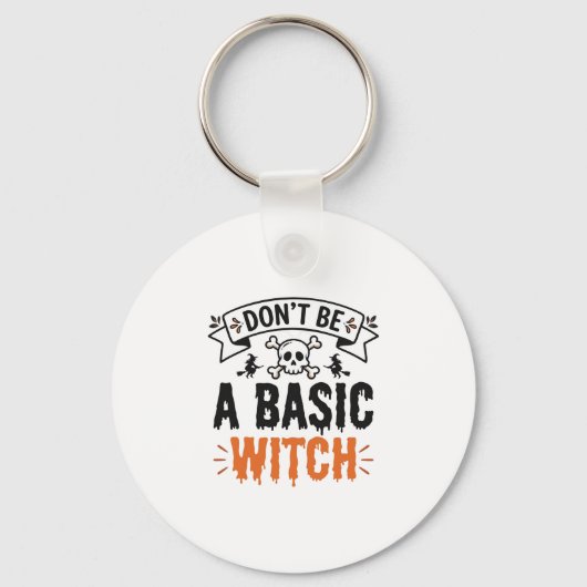 Wees geen gewone heks Vintage Halloween Sleutelhanger (Voorkant)