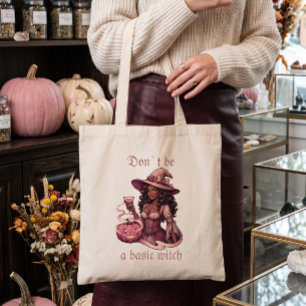 Wees Geen Gewone Heksen Zwart Meisje Met Cocktail Tote Bag