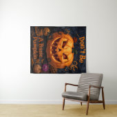 Wees geen gewone pompoen, Halloween grappig Wandkleed (In Situ (horizontaal))