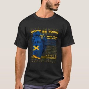 Wees geen giftig biogevaarlijk Vaporgolf-esthetisc T-shirt