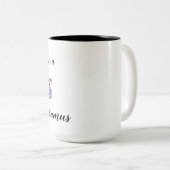 Wees geen Hippo-Twatamus Tweekleurige Koffiemok (Voorkant rechts)