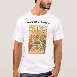 Wees geen kalkoen t-shirt