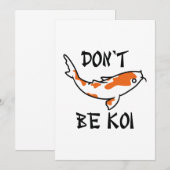 Wees geen Koi Bedankkaart (Voorkant / Achterkant)