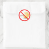 Wees geen Mok, gebruik de Plug! Kleurkiezer Ronde Sticker (Tas)