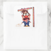 Wees Geen Mondademer Sticker (met logo) (Tas)