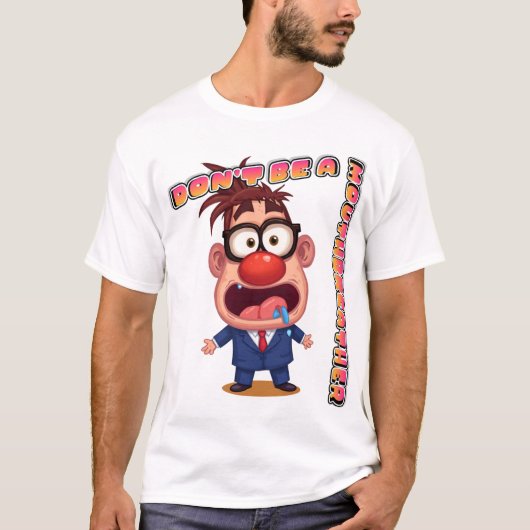 Wees geen mondademer t-shirt (Voorkant)