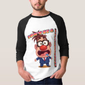Wees Geen Mondademhaler Raglan T-shirt (Voorkant)