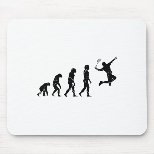 Wees geen Net Picker Badminton Player Shuttle Rac Muismat (Voorkant)