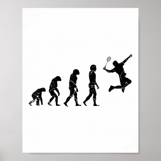 Wees geen Net Picker Badminton Player Shuttle Rack Poster (Voorkant)