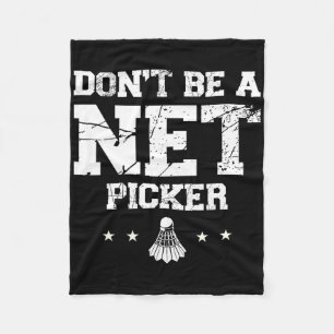 Wees geen netto picker badminton offerte fleece deken
