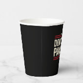 Wees geen paniek, grappige Trump Papieren Bekers (Rechts)