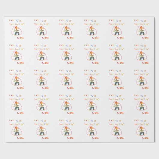 Wees geen patriarche-pakpapier cadeaupapier (Vlak)