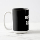 Wees geen Richard Tweekleurige Koffiemok (Links)